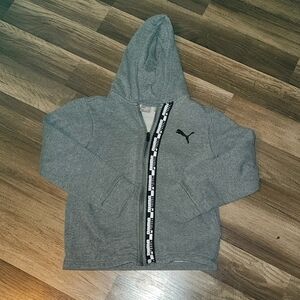 Puma Gray White Black Hoodie Size Boys Size Small 8